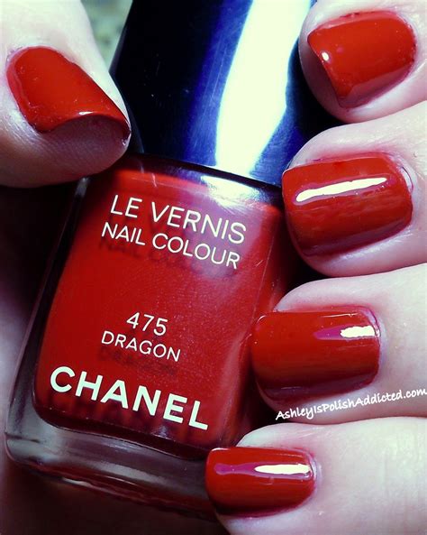 chanel nail polish dragon red|Chanel nail polish afterglow.